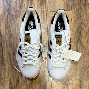 Adidas Classic White and Black Sneakers